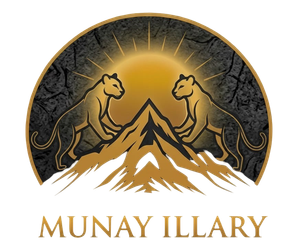 Official logo of Munay Illary, a direct private travel studio in Cusco, Peru, offering bespoke, mindful journeys and sacred ancestral ceremonies 