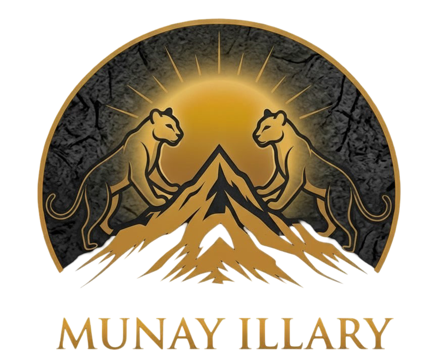 Official logo of Munay Illary, a direct private travel studio in Cusco, Peru, offering bespoke, mindful journeys and sacred ancestral ceremonies.